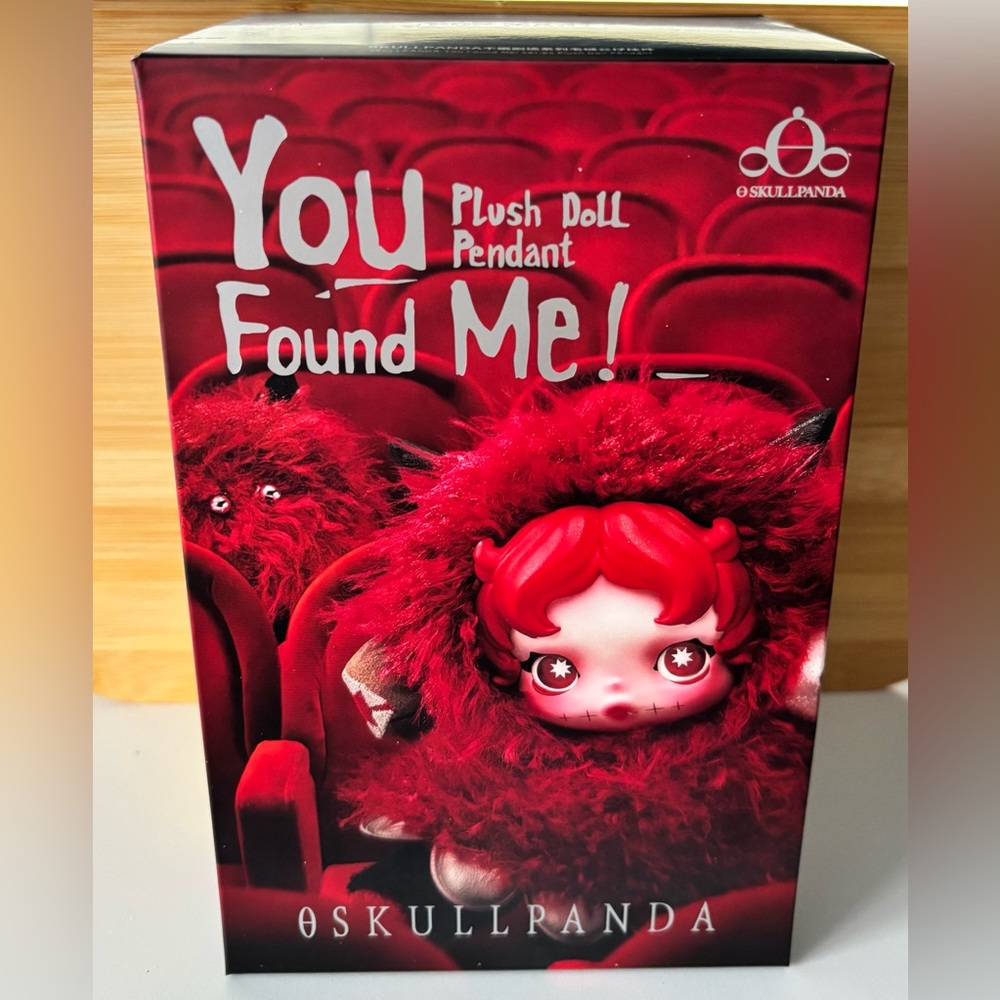 Skullpanda you found me plush doll pendant
